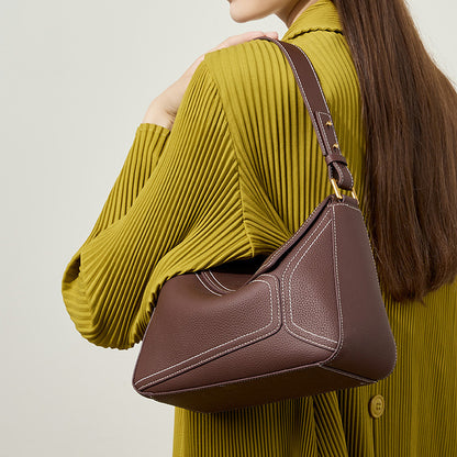 Top Grain Leather Puzzle Bag Women Shoulder Bag
