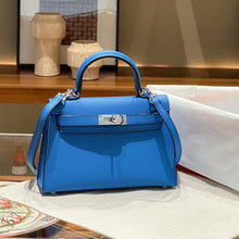 Load image into Gallery viewer, Top Grain Leather Inspired Mini Kelli 19, 22 Handbag New Colors
