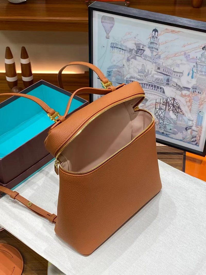 Top Grain Leather Inspired Extra Pocket Backpack LP 23.5 Bag