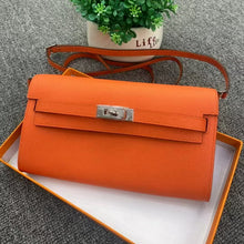 画像をギャラリービューアに読み込む, Epsom Leather Inspired Kelli to Go Long Wallet Woman Clutch Bag
