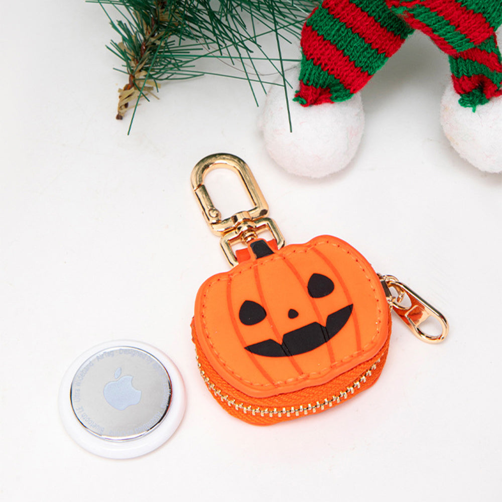 Halloween Pumpkin Keychain | Jack-O'-Lantern Coin Purse / Bag Charm