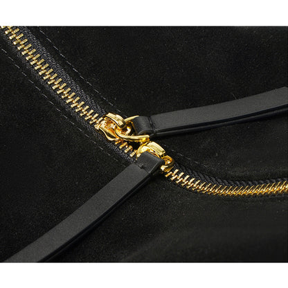 Suede Leather Women Large Capacity Weekender Bag