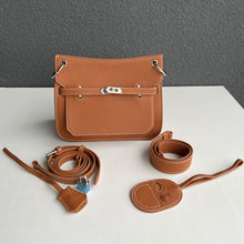 Load image into Gallery viewer, Top Grain Leather Inspired Jypsiere Bag Shoulder Bag Silver Hardware
