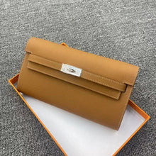 画像をギャラリービューアに読み込む, Epsom Leather Inspired Kelli to Go Long Wallet Woman Clutch Bag
