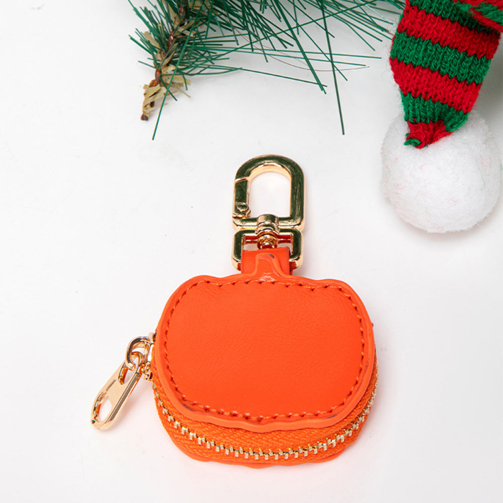 Halloween Pumpkin Keychain | Jack-O'-Lantern Coin Purse / Bag Charm