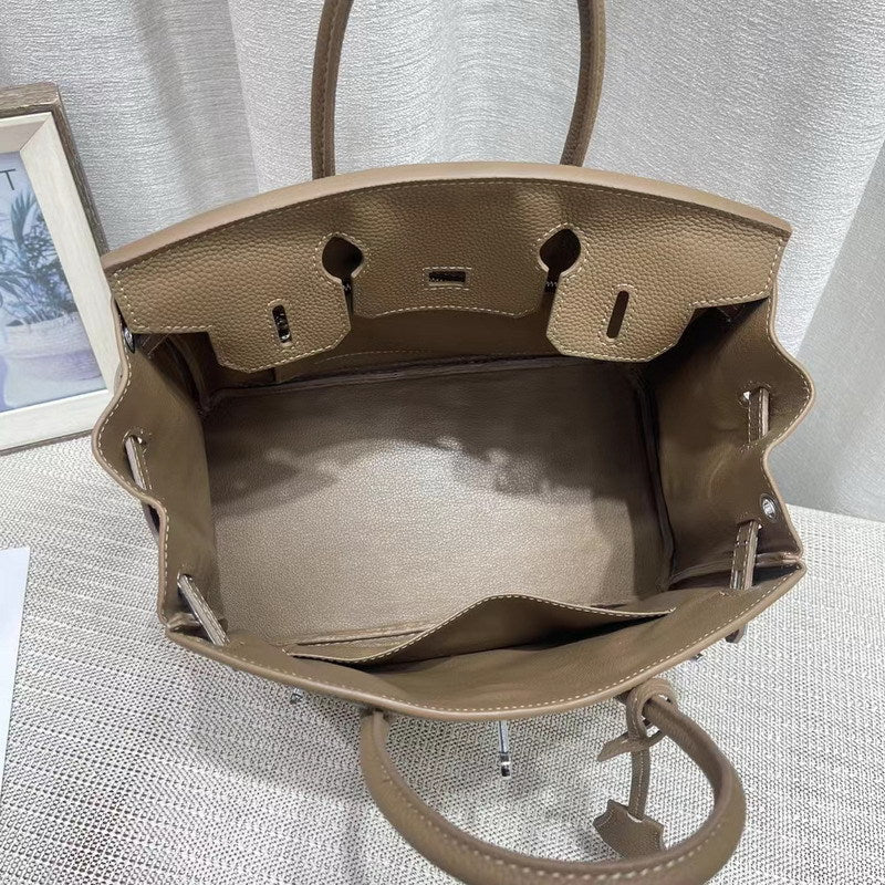 New Colors Genuine Leather Inspired Berkin Bag Top Handle Bag | Automatic 20% OFF at Checkout