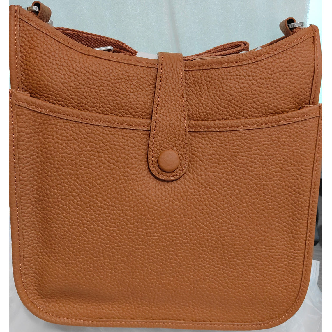 Top Grain Leather Inspired Eveline Crossbody Bag 25cm
