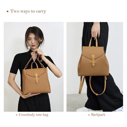 Top Grain Leather Women Backpack