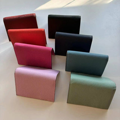 Leather Bifold Small Card Wallet