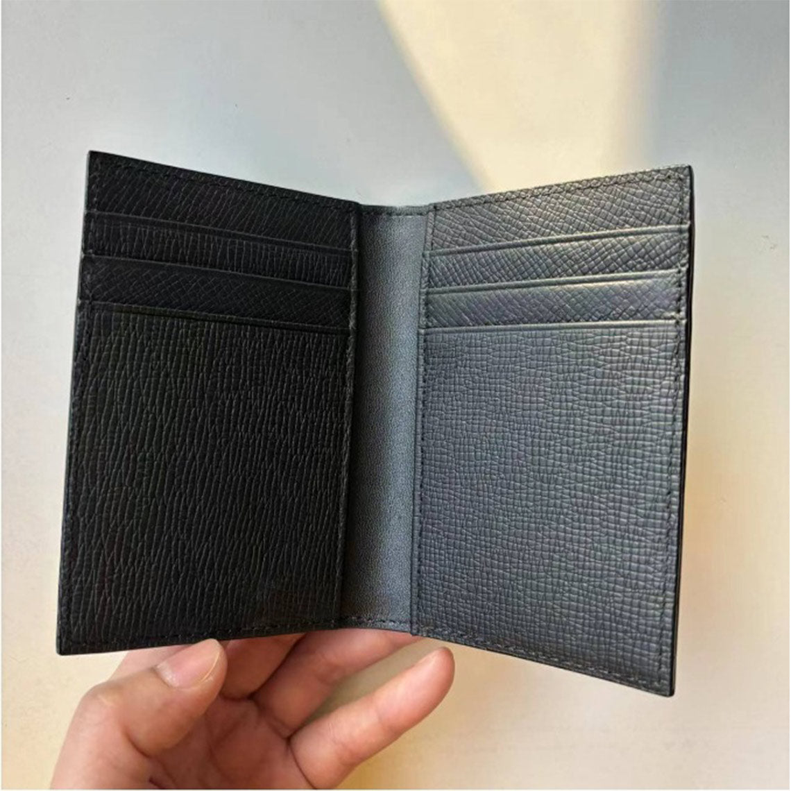 Leather Bifold Small Card Wallet