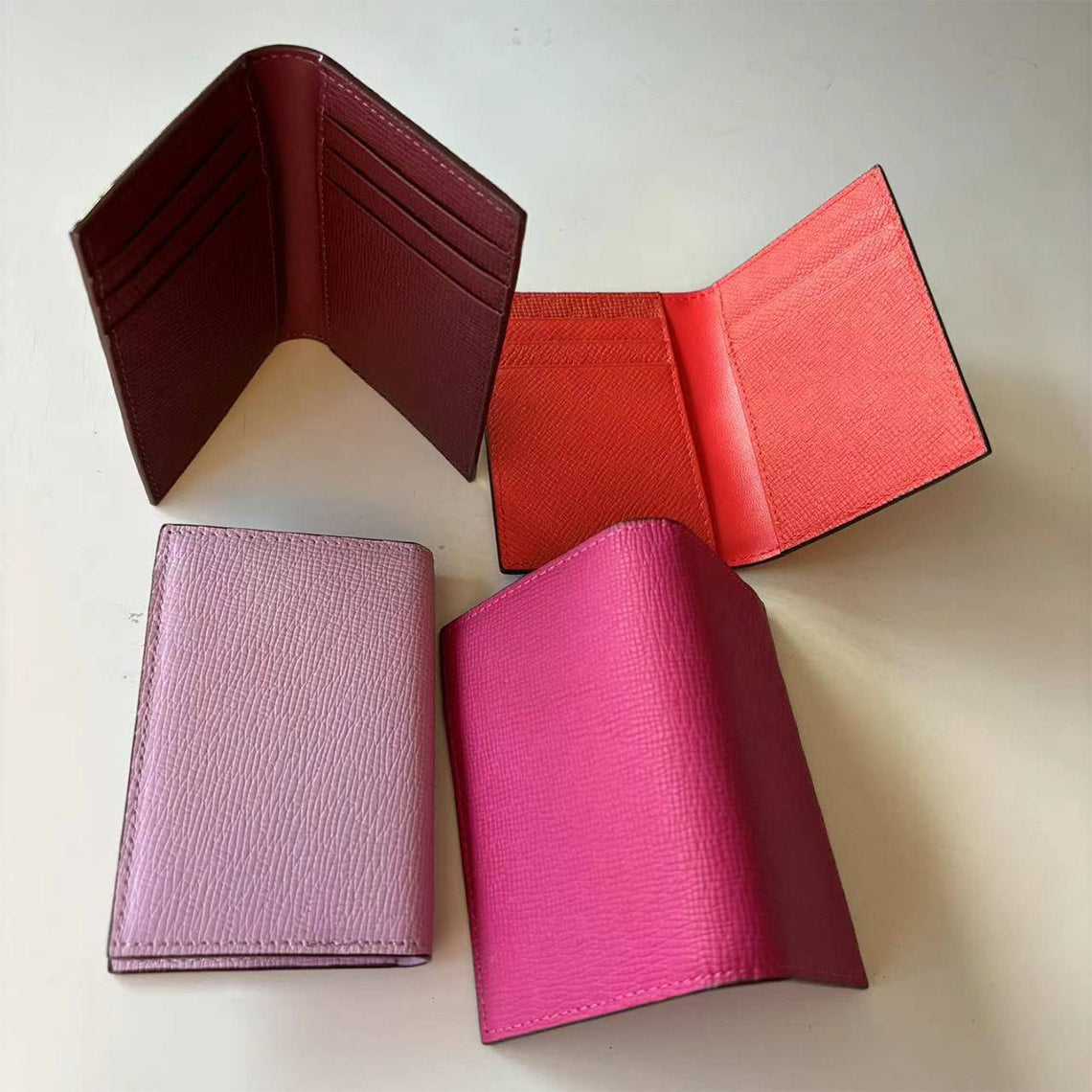 Leather Bifold Small Card Wallet