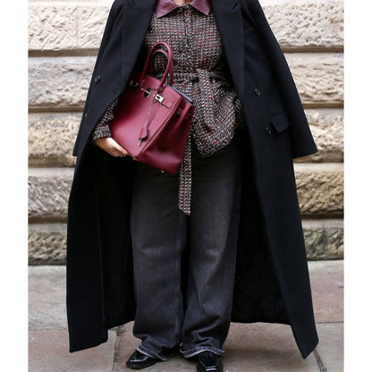 Top Grain Leather X-large 40cm Inspired Birk Handbag | Automatic 15% OFF at Checkout