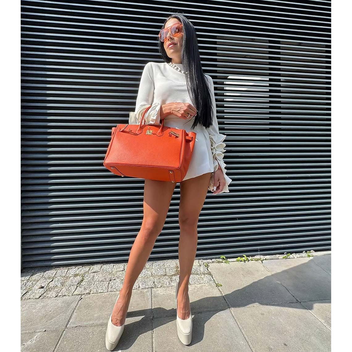 Top Grain Leather X-large 40cm Inspired Birk Handbag | Automatic 20% OFF at Checkout