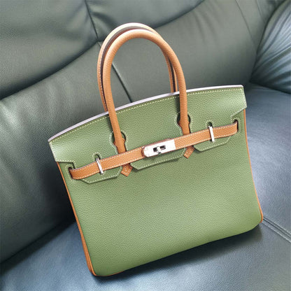 Top Grain Leather X-large 40cm Inspired Birk Handbag | Automatic 15% OFF at Checkout