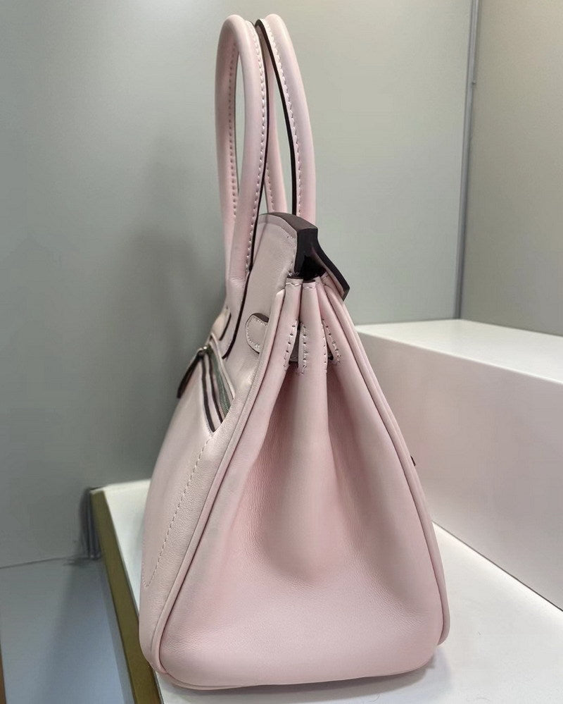 Pink Birkin Bag with Silver Hardware