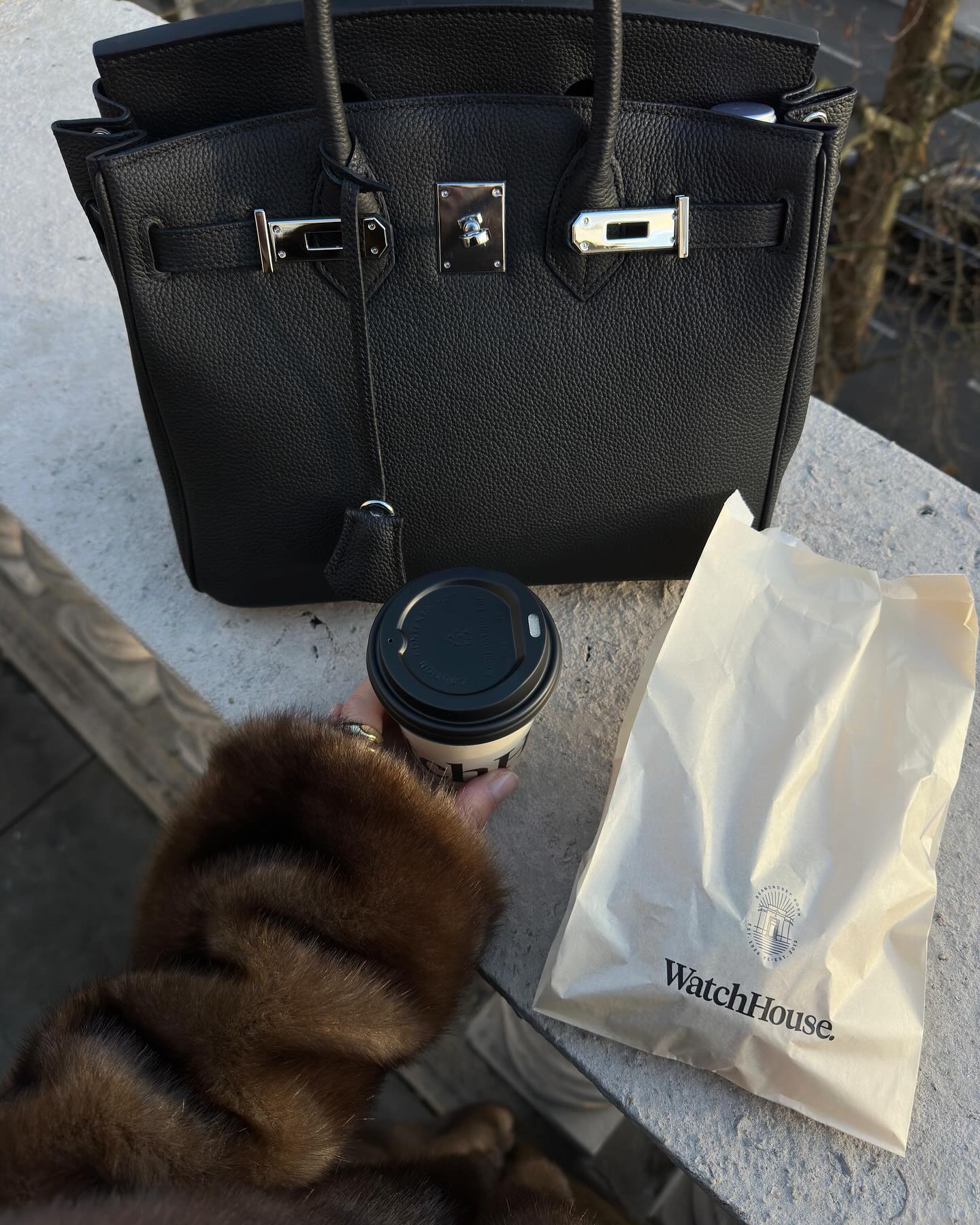 Birkin Dupe Black - Silver Hardware