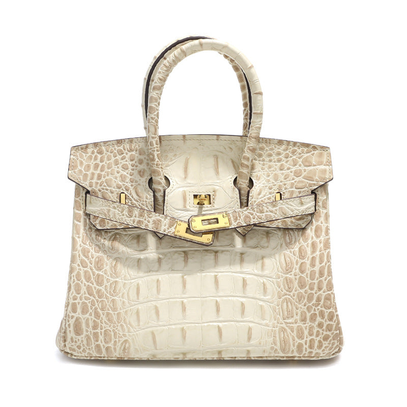Crocodile Embossed Leather Trendy 30cm Bag | Presale