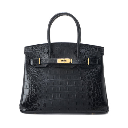 Crocodile Embossed Leather Trendy 30cm Bag | Presale
