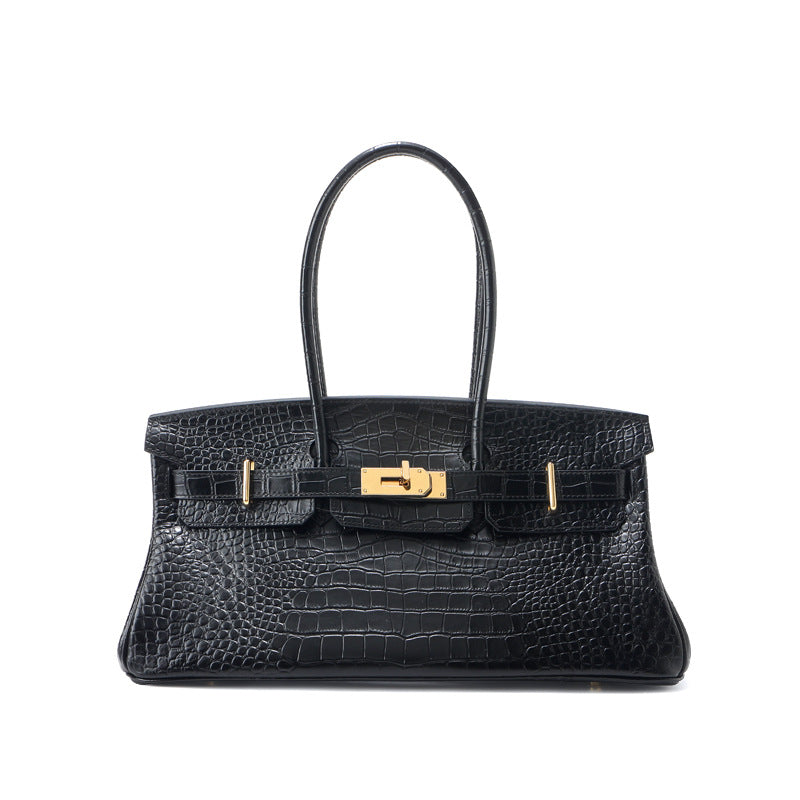 Top Grain Leather Inspired JPG Berkin Long Handle Shoulder Bag 40cm