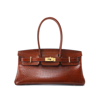 Top Grain Leather Inspired JPG Berkin Long Handle Shoulder Bag 40cm
