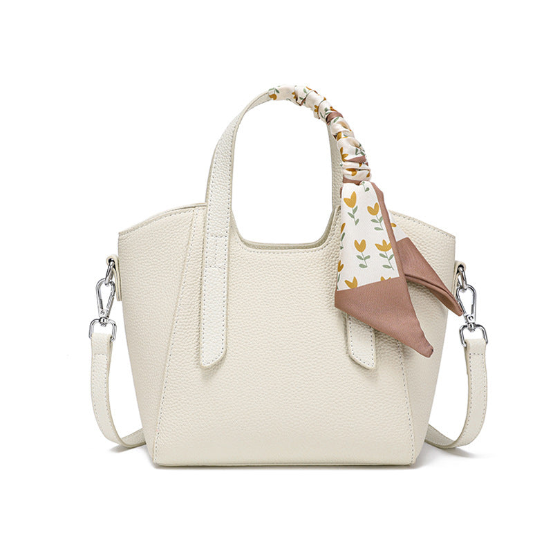 Ivory White Bucket Bag