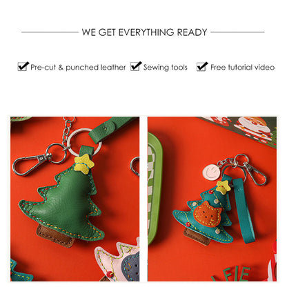 How to make leather keychain | A leather keychain kit helps  you to make it