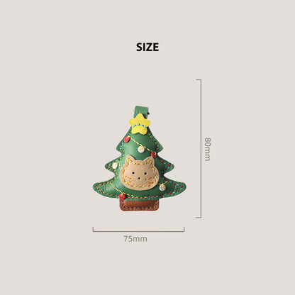 Christmas ornament keychain size