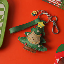 Load image into Gallery viewer, DIY leather keychain | Christmas keychain
