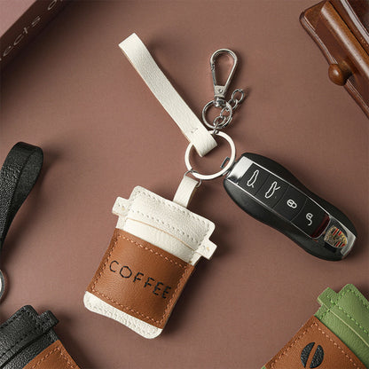 DIY keychain | Small leather sewing project for beginners - POPSEWING®