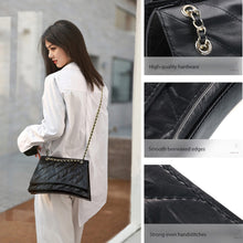 Load image into Gallery viewer, Handmade Quilted Chain Crossbody Bag for Women | Details
