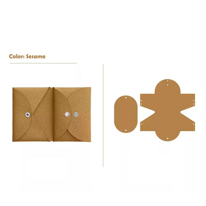 HANDSEWGIFT Epsom Leather Inspired Calvi Duo Card Holder DIY Kits