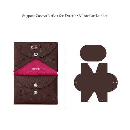HANDSEWGIFT Epsom Leather Inspired Calvi Duo Card Holder DIY Kits