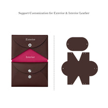 Load image into Gallery viewer, HANDSEWGIFT Epsom Leather Inspired Calvi Duo Card Holder DIY Kits
