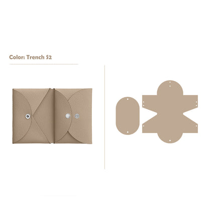 HANDSEWGIFT Epsom Leather Inspired Calvi Duo Card Holder DIY Kits