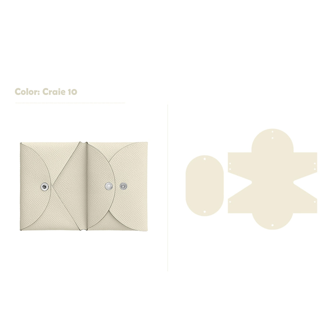 HANDSEWGIFT Epsom Leather Inspired Calvi Duo Card Holder DIY Kits