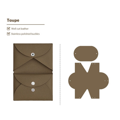 HANDSEWGIFT Epsom Leather Inspired Calvi Duo Card Holder DIY Kits