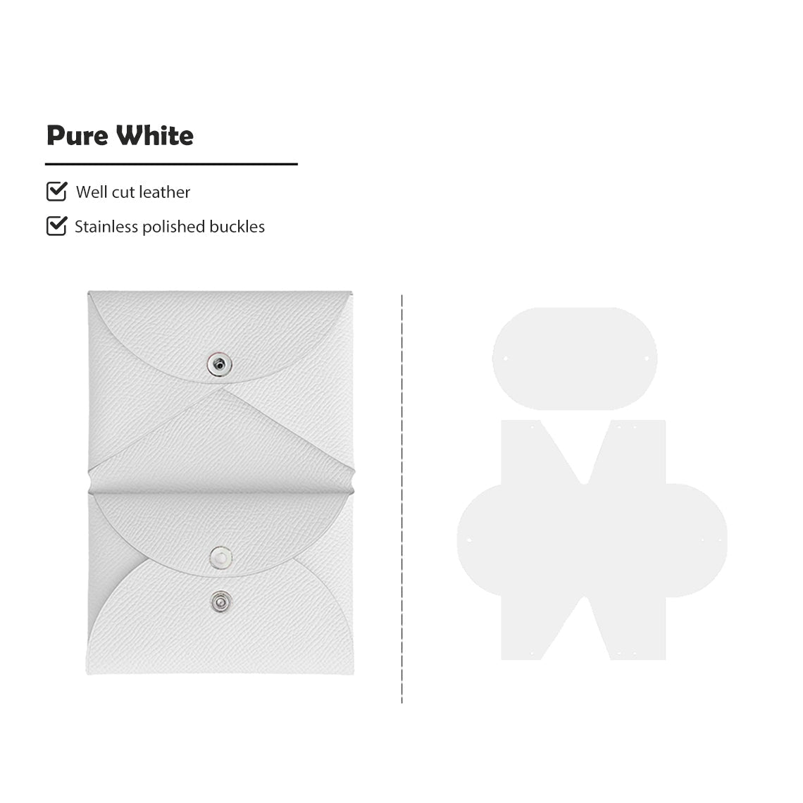 HANDSEWGIFT Epsom Leather Inspired Calvi Duo Card Holder DIY Kits