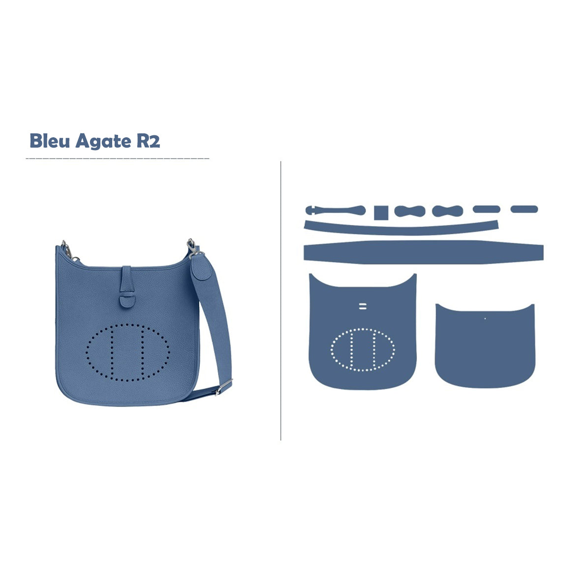 HANDSEWGIFT Full Grain Leather Inspired Eveline 29 Bag DIY Kits | Presale