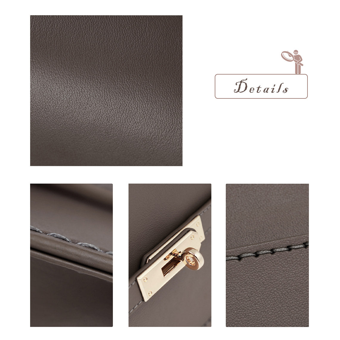 HANDSEWGIFT Top Grain Leather Mini Jypsiere Bag DIY Kits