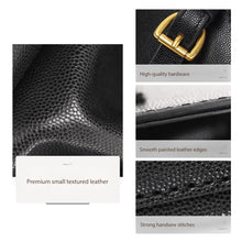 Load image into Gallery viewer, HANDSEWGIFT Top Grain Leather Black Backpack DIY Kit
