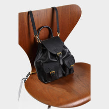 Load image into Gallery viewer, Small Black Leather Backpack for Women | POPSEWING® DIY Handmade Bags
