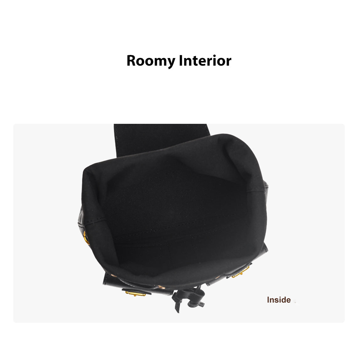 HANDSEWGIFT Top Grain Leather Black Backpack DIY Kit