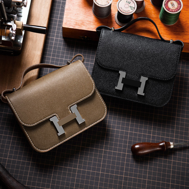 HANDSEWGIFT Leather Square Tofu Crossbody Konstance Bag DIY Kit