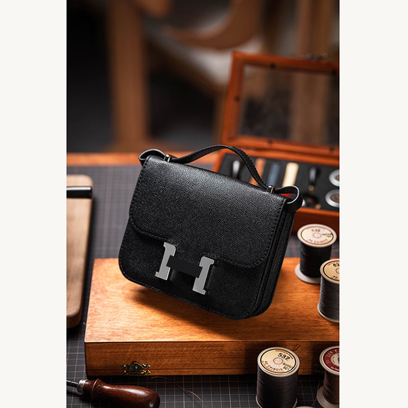 HANDSEWGIFT Leather Square Tofu Crossbody Konstance Bag DIY Kit