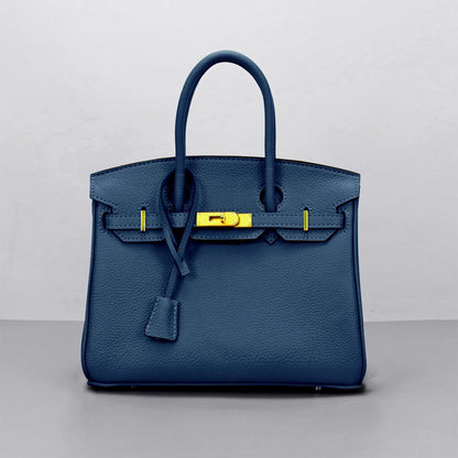 Deep Blue Leather Handbags for Women | Handmade Leather Work Tote for Women