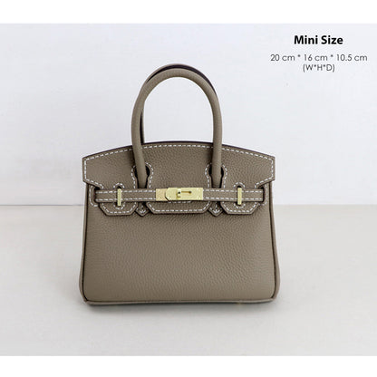 HANDSEWGIFT Top Grain Leather New Platinum Bag DIY Kit