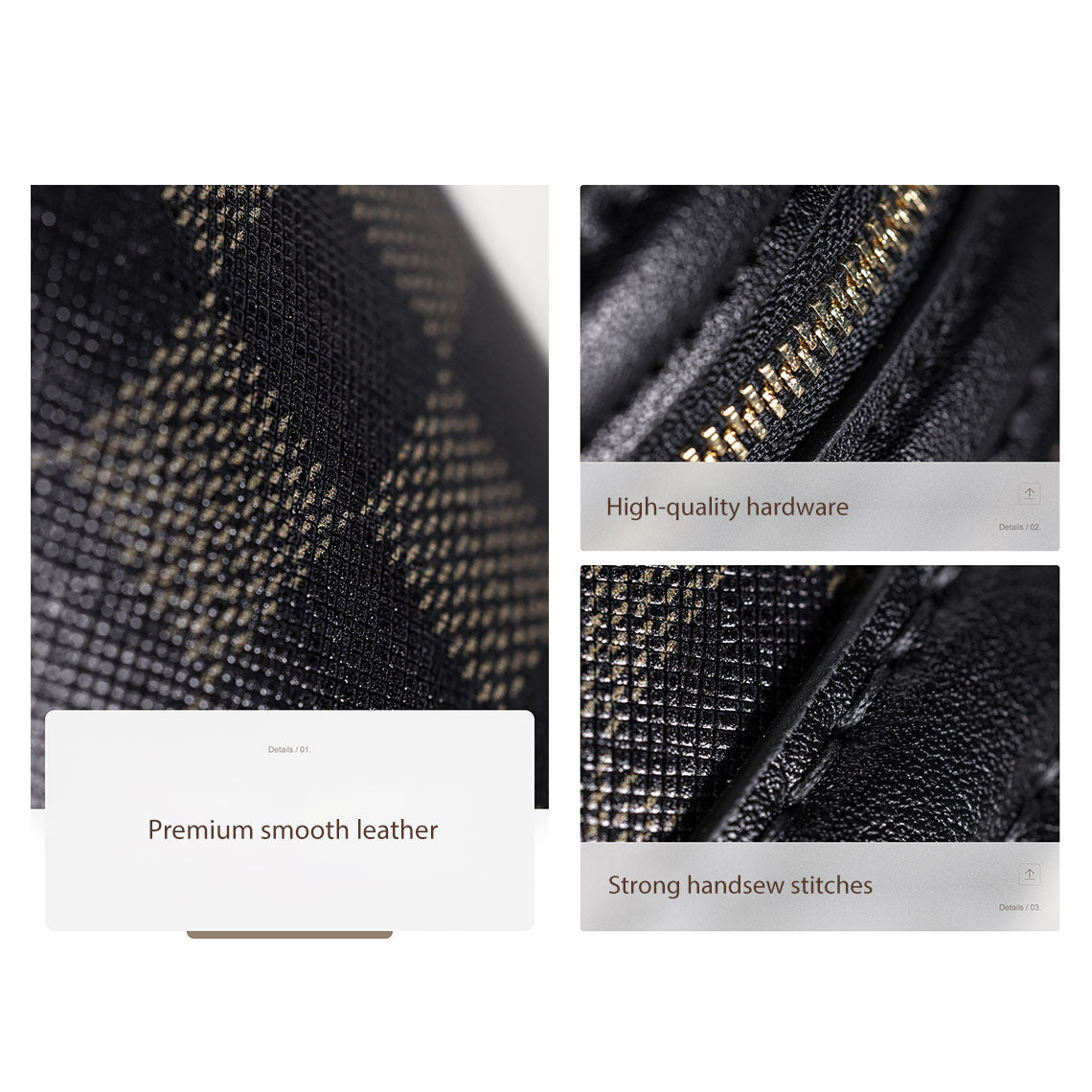 HANDSEWGIFT Leather Patterns Bucket Bag DIY Kit