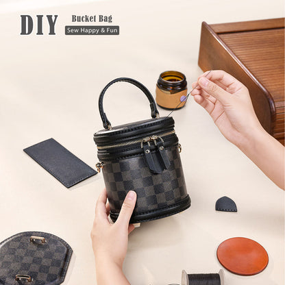 Beginner make your own purse kit | Hand stitching bucket bag