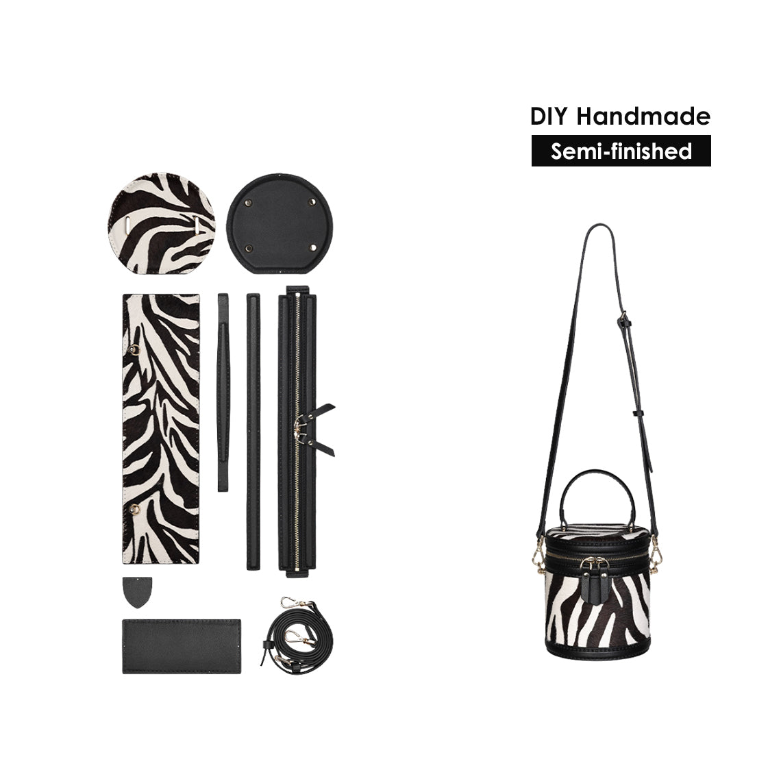 Sewing Leather Kit | DIY Leather Bucket Bag Patterns - POPSEWING®