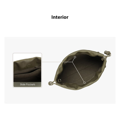 HANDSEWGIFT Leather Drawstring Chain Clutch DIY Kit